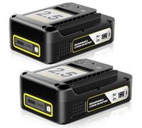2 Pack 18 V 2.5 Ah Replacement Battery for Kärcher Battery Power18/25 Battery Compatible with Kärcher 18 V/36 V Battery Power Tools