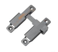 2 Pack 180 Degree Barn Door Lock, Solid Zinc Alloy Flip Gate Latch With Snap-on Design For Sliding Doors, Cabinets And Garden, Black Finish(grey)