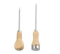 2-Pack 180mm/240mm Bradawl - Bradawl Tool with Wooden Handle, Leather & Crafting - Versatile Sewing, Pricking & Tailor Tool