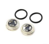 2 Pack 18mm Motorcycle Brake Master Cylinder Sight Glass with Rubber Gasket for Honda For Suzuki Dirt For Bike Front Reservoir For Window Lens Replacement Parts Kit