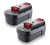 2-Pack 18V 4.8Ah HPB18 NiMH Replacement Battery for Black and Decker Firestorm Cordless Drill Strimmer FS180BX FS18FL A1718 A18 NST2118 244760-00 Compatible with HPB18-OPE FSB18 (Black)