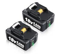 2-Pack 18V 5.5Ah BL1860 Battery Replacement Compatible with Makita 18V LXT BL1860B BL1850 BL1850B BL1840 BL1830 - High Capacity Lithium-Ion Rechargeable Battery Pack with LED Indicator for Cordless Po