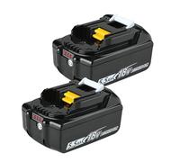 2 Pack 18V 5.5Ah Li-lon,Replace for Makita 18V BL1830 BL1840 BL1850B BL1850 BL1840B Batteries,2 x 5500mAH Batteries with LED Indicator