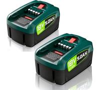 2 Pack 18V 5000mAh Lithium-Ion Replacement Battery for Bosch 18V PBA PSB PSR/Gardena PBA/GLORIA Wagner Rapid, for 18V Power Tools Garden Tools Domestic Appliances (Not Suitable for Unlimited Cleaners)