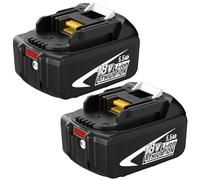2 Pack 18V BL1860B Lithium-Ion Replacement for Makita Battery 18V 5.5Ah Compatible with Makita Battery BL1860B BL1850B BL1840B BL1830B BL1830 BL1820 BL1815 BL1825 BL1835 with LED Indicator