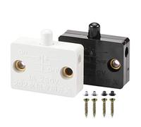 2 Pack 1A 250V Cupboard Door Light Control Switch - Auto Switch Push to Break for Cabinet Door Wardrobe