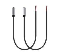 (2 Pack) 1ftReplacement 3.5mm Female Jack to Bare Wire Open End TRS 3 Pole Stereo 1/8" 3.5mm Jack Plug Connector Audio Cable for Headphone Headset Earphone Cable Repair