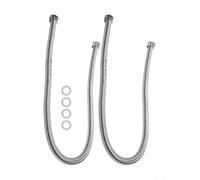 2 Pack 1m 3/4" Replacement Stainless Steel Corrugated Connector High Pressure Water Supply Line for Wall Mounted Boiler