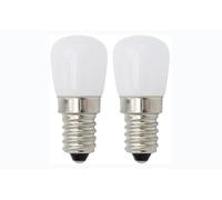 2 Pack 1W E14 SES Mini LED Bulbs White 2800K | Small Edison Screw E14 LED Lamp | Halogen Replacement for Fridge, Microwave, Cooker Hood, Sewing Machine, Pygmy Bulb | Energy Class E | AC 220-240V