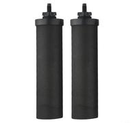 2 Pack 2.25x9.75 Inch Activated Carbon Water Filter, NSF Certified Coconut Shell Replacement Cartridge for Camping Hiking Outdoor, Removes Sediment Rust Heavy Metals,