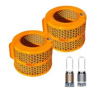 2 Pack 2-IN-1 Replacement Carbon Fiber Evaporator Filter Compatible for Dyson PH01 PH02 PH03 PH04 PH3A Models Humidify+Cool Air Purifiers, Orange