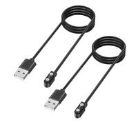 2 Pack 2 Pin Charging Cable Smart Watch Charger Magnetic for YAMAY SW023 Charger & Wiliful SW021, 100CM/3.3ft Replacement Charging Cable for Letsfit Willful YAMAY VeryFitPro SW023 ID205L SW021
