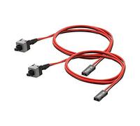 2 Pack 2 Pin Power Cable On/off Push Button Computer Switch Wire 50cm Reset Cable