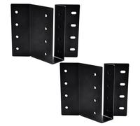(2-Pack) 2 x 6 Heavy-Duty Steel Joist Hanger Bracket, Skewed Right 45 Degree, Face Mount Rafter Bracket for Floor Deck and Ceiling Trusses