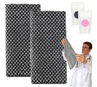 2 Pack 2026 Exfoliating Shower Towel - Extra Long 100x23cm Body Scrubber for Smooth, Radiant Skin - Gentle for Sensitive Skin, Quick-Drying & Eco-Friendly, Perfect for Travel & Home Use (2 Black)