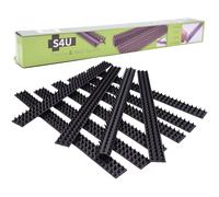 (2 Pack - 20pcs (10m), Black) Fence Wall Spikes Garden Security