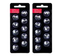 2 Pack/20pcs Hearing Aid Domes for Oticon, 10mm Replacement Domes for Oticon Universal Silicone Hearing Aid Domes Suitable for Oticon MiniFit Hearing Aid Supplies (Black)