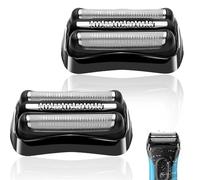 2-Pack 21B Replacement Shaver Foil for Braun Series 3 Replacement Head&for Braun s3 Wet and Dry Replacement Head,Compatible with Braun Shaver Head 21b 3010s, 3040s,5409,340s-4 Model Etc