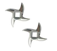 2 Pack #22 Meat Grinder Blade Stainless Steel Knife Cutter Replacement for Grinders