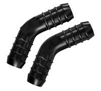 2 Pack - 22mm (7/8 Inch) 45 Degree Pipe Elbow Connector Pond Water Garden Silicone Hose