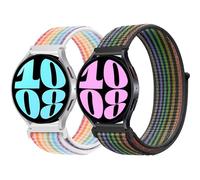 2 Pack 22mm Nylon Strap for Samsung Galaxy Watch 3 45mm/Galaxy Watch 46mm/Gear S3 Classic/Frontier,Adjustable Breathable Fabric Sport Replacement Band for Huawei Watch 2 Classic/3/3 pro/GT/2 Men Women