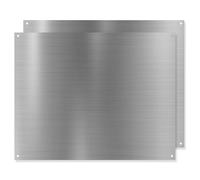 2 Pack 24" by 30" Inch Reversible Stainless Steel Stove Backsplash Range Hood Wall Shield for Kitchen, Flat with Screw Holes