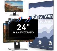 [2-Pack] 24 Inch Magnetic Computer Privacy Screen Filter for 16:9 Widescreen Monitor, Removable Eye Protection Anti Glare Blue Light Filter Privacy Shield, Anti Spy Screen Protector Film 24 in