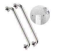 2 Pack 24 Inch Shower Grab Bar, ZUEXT Chrome Stainless Steel Bathroom Grab Bar Handle, Bathroom Shower Balance Bar, Safety Hand Rail Support, Handicap Elderly Senior Assist Bath Handle(1.25" Diameter)