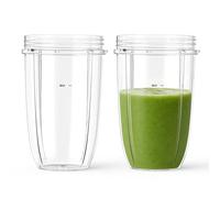 2-Pack 24 oz Blender Cups Replacement for NutriBullet 600w & 900w Series