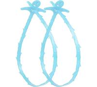 2 Pack 25 Inch Drain Snake,Hair Clog Remover Sink Unblocker Snake,Reusable Shower Drain Unblocker Tool,Drain Snake for Shower,Kitchen,Sink,Bathroom (Blue)