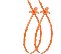 2 Pack 25 Inch Drain Snake,Hair Clog Remover Sink Unblocker Snake,Reusable Shower Drain Unblocker Tool,Drain Snake for Shower,Kitchen,Sink,Bathroom (Orange)