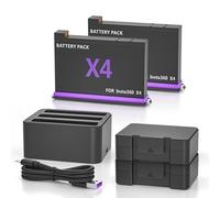 2 Pack 2500mAh Batteries and 3 Channel Fast Charger for Insta360 X4