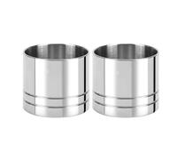 2 Pack 25ml Stainless Steel Silver Thimble Spirit Shot Measure | Spirit Measuring Cups, for Home Bars, Cocktail Stations & Bartenders