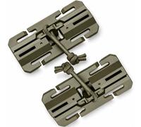 2-Pack 25mm Magnetic Quick Release Buckle,Tool-Free 1" MOLLE Gear Connector | Lightweight 25mm magnetic quick-release buckle pair with tool-free slotted installation and 80kg load capacity