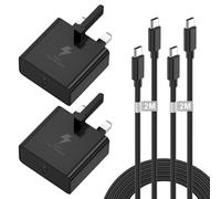 2-Pack 25W USB C Charger with USBC Cable 2M, Phone Charger USB C Plug Fast Charge Type C Fast Charger for Samsung Galaxy S25/S25 Edge/S24/S24 FE/S23/S23 FE/S22/S21/S21+/S20/A55/A54/Z Fold 6/Z Fold 5