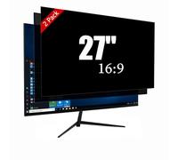 [2 Pack] 27 Inch Computer Monitor Privacy Screen, Blue Light Filter