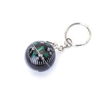 2 Pack 28mm Mini Compass Keychain - Outdoor Backpack Hiking Gear Accessories, Portable Direction Finder with Carabiner Clip for Travel, Survival & Camping