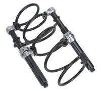 2 PACK 290mm Coil Spring Compressor Kit & High Security Safety Hooks -1200kg Max