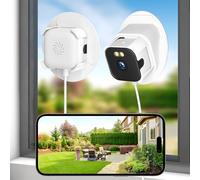 2 Pack-2K No Drill Plug-In Window Camera, 2.4G&5G WiFi Indoor Camera, Starlight Full Colour Night Vision, 2 Mount Brackets for Indoor&Outdoor Monitoring Human Detection Instant Alerts 24/7 Recording