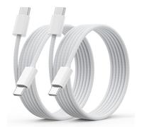 2 Pack 2M USB C Cable,USB C to USB C Cable PD Fast Charging Type C Cord Nylon Braided USB C Charger Cord for iPhone 15/15Plus/15Pro,Samsung Galaxy S24/S23/A55/A54,Google Pixel 8/7/6,MacBook Pro