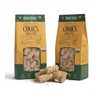 2-Pack, 2x25pcs Cook's Wood Wool Firelighters 25pcs, 350g - Natural Long Burning Fire Starters, Small Compact Pack for BBQ, Stoves and Campfire (2-Pack, 2x25pcs)