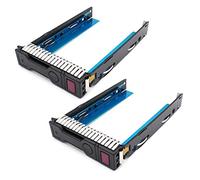 2-Pack 3.5" SAS SATA HDD Tray Caddy Replacement for HP Gen8 Gen9 LFF Drive Tray DL380P DL360P DL160 DL380 DL560 DL385 G8 651314-001 651320-001 series (Not fit for 2.5" series)