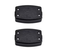 2 Pack 3-Terminal Mains Termination Box, Electrical Cable Junction Box PC Housing, 13A 250V, Compatible with 2 & 3-Core Cables for Indoor Wiring, Lighting Power Systems, Compact Safe (Black)