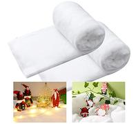 2 Pack 3 x 5 Ft Christmas Fake Snow Blankets, Thickened Faux Snow Cover- Artificial Snow Roll for Crafts - Fluffy Fake Snow Decorations for Christmas Tree, Mantle, Village, Nativity Winter Xmas Decor