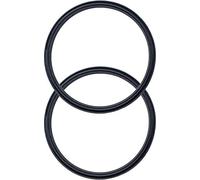2 Pack - 30 oz Replacement Rubber Lid Ring, 3.7 Inch Diameter Gasket Seals, Black Lid Gasket Rings for Insulated Stainless Steel Tumbler fits Yti, Ozark Trail, Beast and Renowned Brands