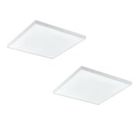 2 PACK 300mm Sleek Ceiling Light White Slim Square Low Profile 11W LED 4000K