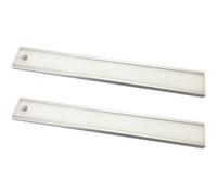 2x 305mm Rechargeable Cabinet Strip Light & Auto PIR On/Off - Natural White LED