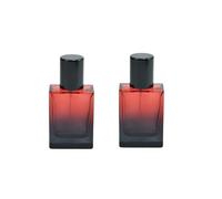 2 Pack 30ml Gradient Color Glass Atomizer Perfume Spray Bottle,Refillable Empty Perfume Spray Bottles for Travel,Fine Mist Sprayer Containers for Essential Oil Cosmetic(Red&Black)