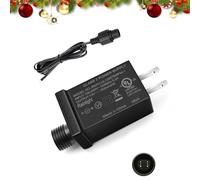 2 Pack 30V 6W 0.2A Class 2 Power Supply, IP44 Inflatable Power Adapter, AC to DC Low Voltage Transformer for LED Strip Lights, Christmas Decor Lights, Indoor and Outdoor Use, UL Listed