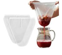 2 Pack 30x30cm Nylon Muslin Cloths for Cooking & Cheese Cloths for Straining - Reusable Fine Mesh Nut Milk Bag, Jelly Bag for Jam, Sloe Gin, Yogurt